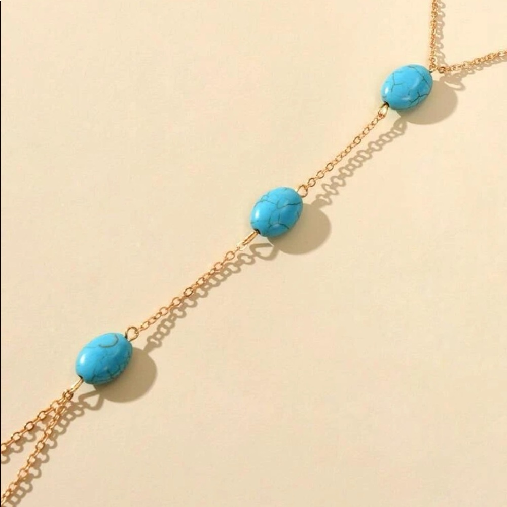 2/30$ 2pc Stone Decor Mittens Anklet - Picture 3 of 3